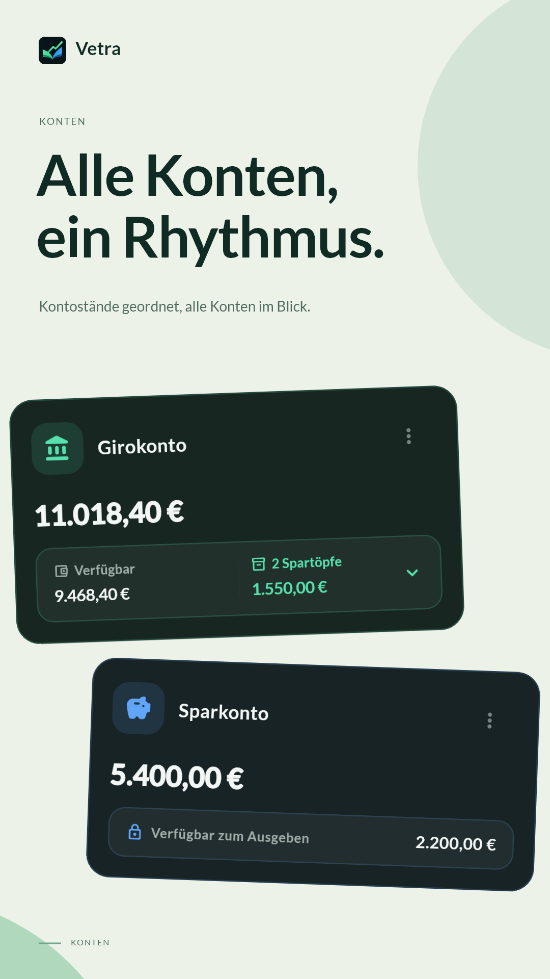 Alle Konten an einer Stelle