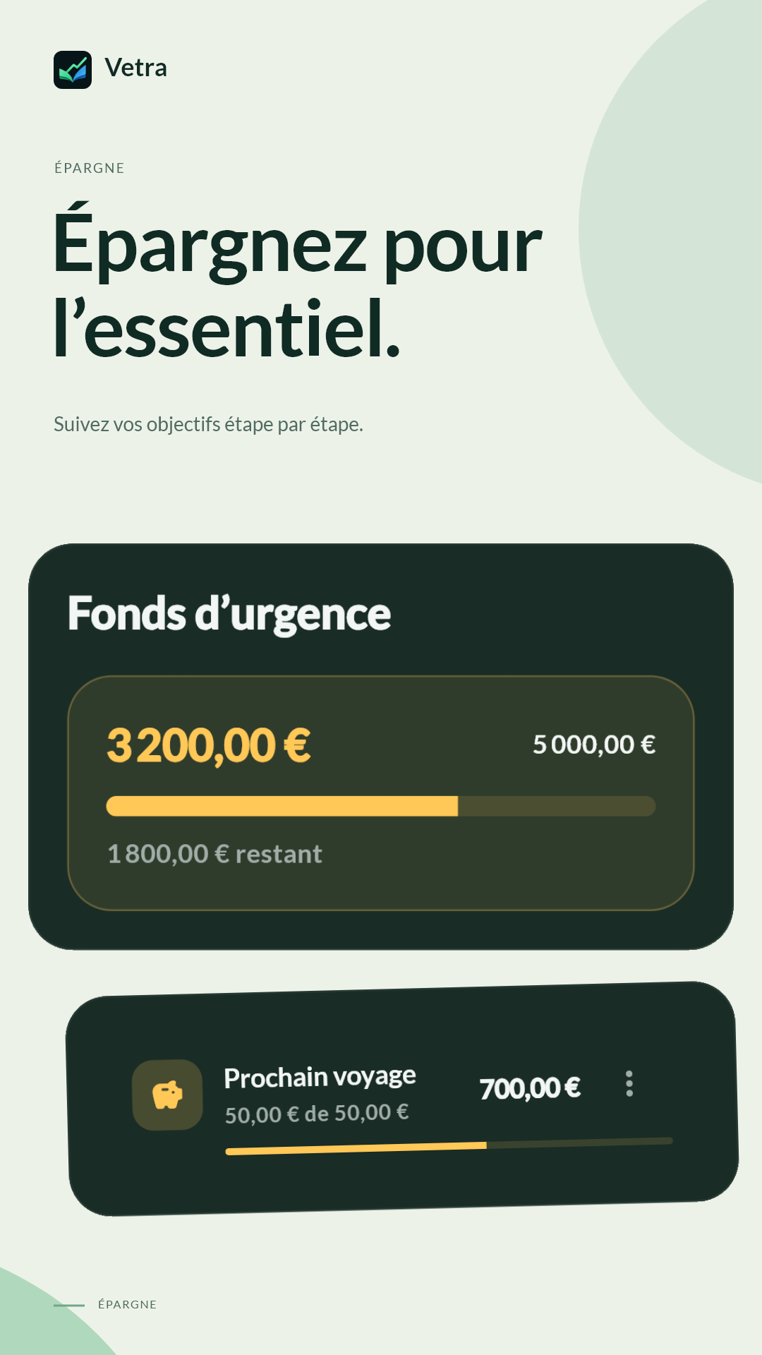 Une place pour chaque objectif