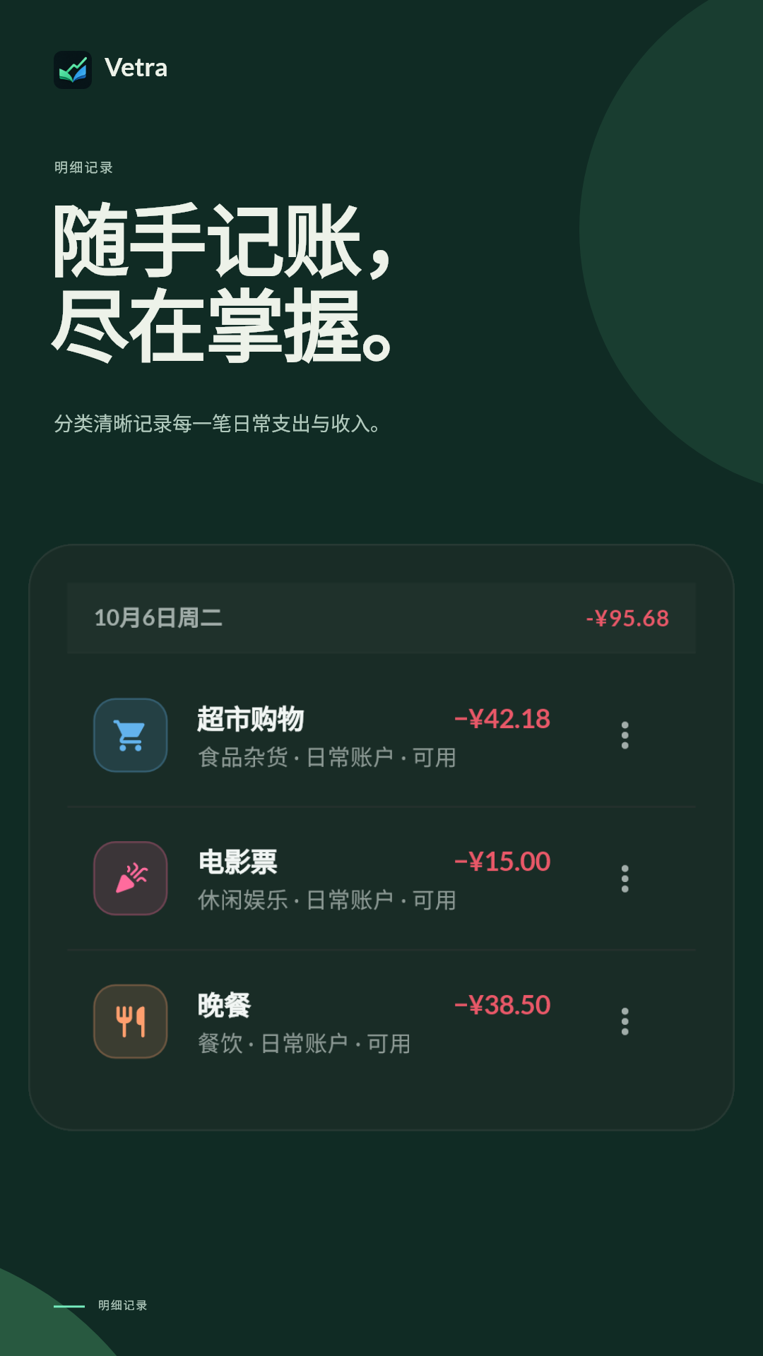 明细账单